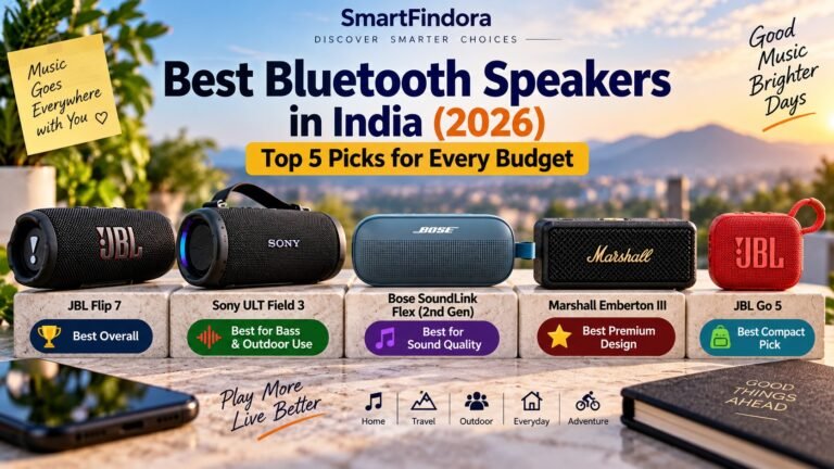 Best Bluetooth Speakers in India 2026 – Top 5 Picks